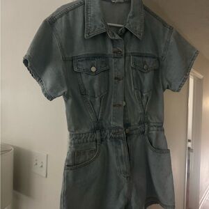 Denim Romper